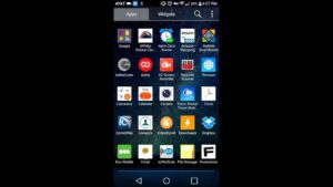 A smartphone home screen showing various app icons such as Google, Authenticator, Drive, Calendar, Contacts, Camera, Dropbox, Email, and Duo Mobile, organized in a grid format.